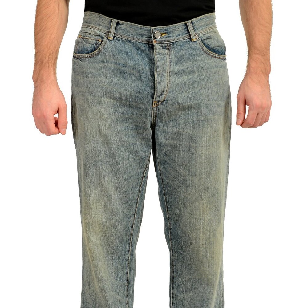 Elie Tahari Men's "Hunter Jean" 5 Pockets Blue Medium Wash Jeans US 36 IT 52